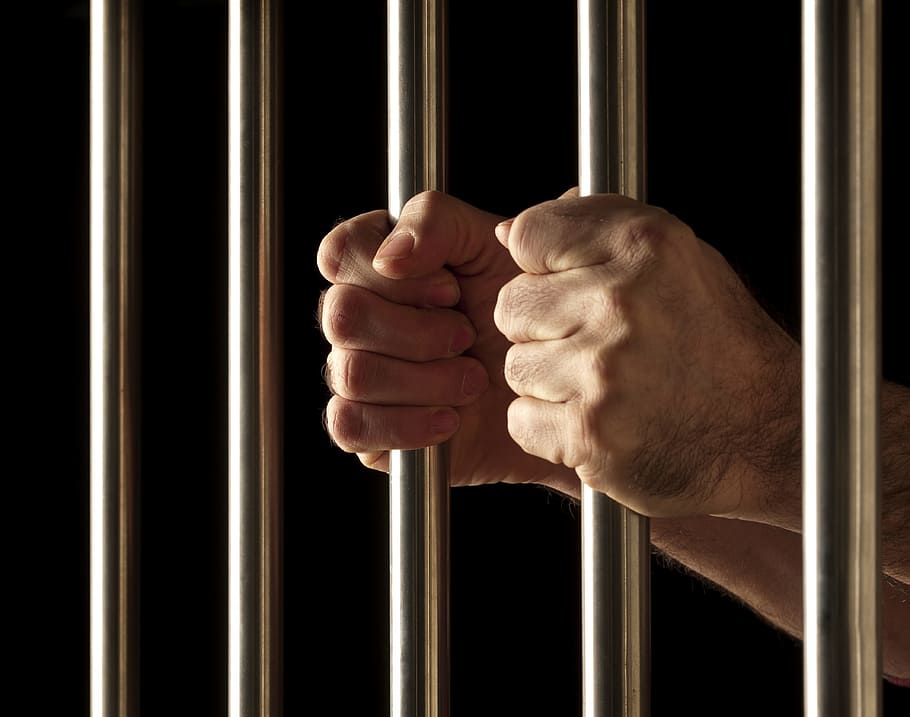 person, holding, bars, defense attorney, defense lawyer, criminal defense lawyer, punishment, human hand, hand, prison cell
