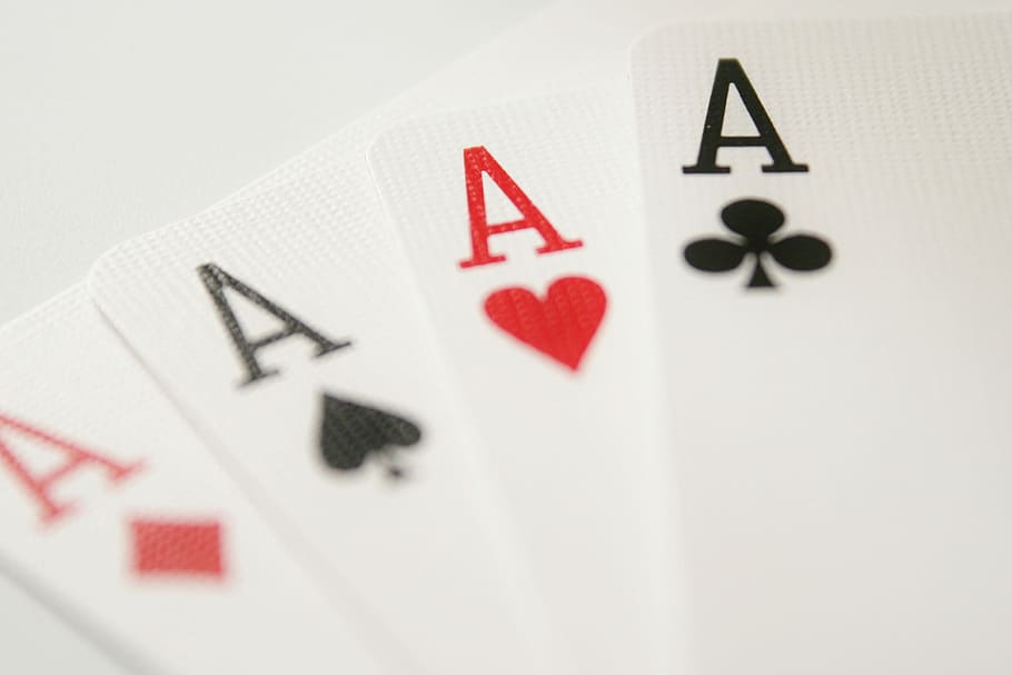 kartu, kekuatan, permainan, intan, hati, sekop, klub, poker, kasino, judi