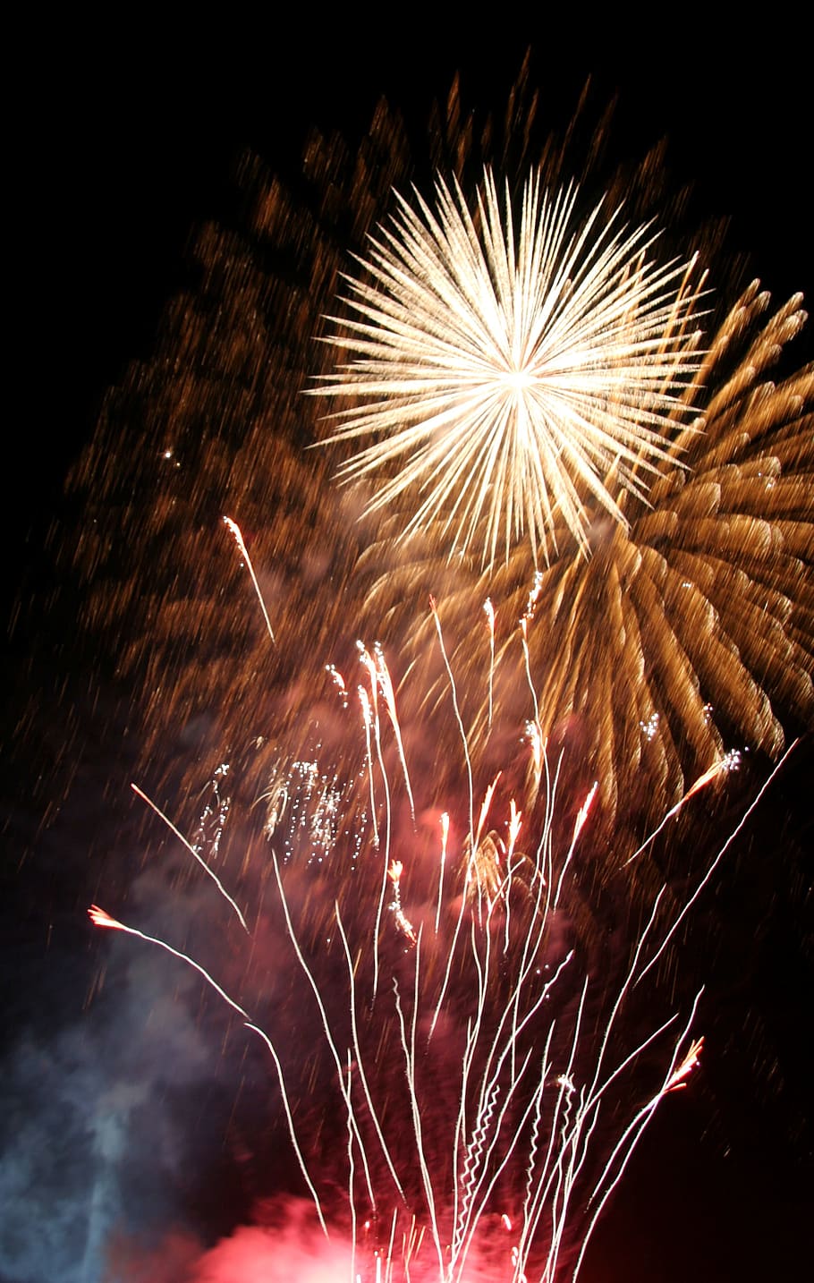 fireworks display, Fireworks, Rocket, Light, Night, light, night, sylvester, explosion, pyrotechnics, cracker