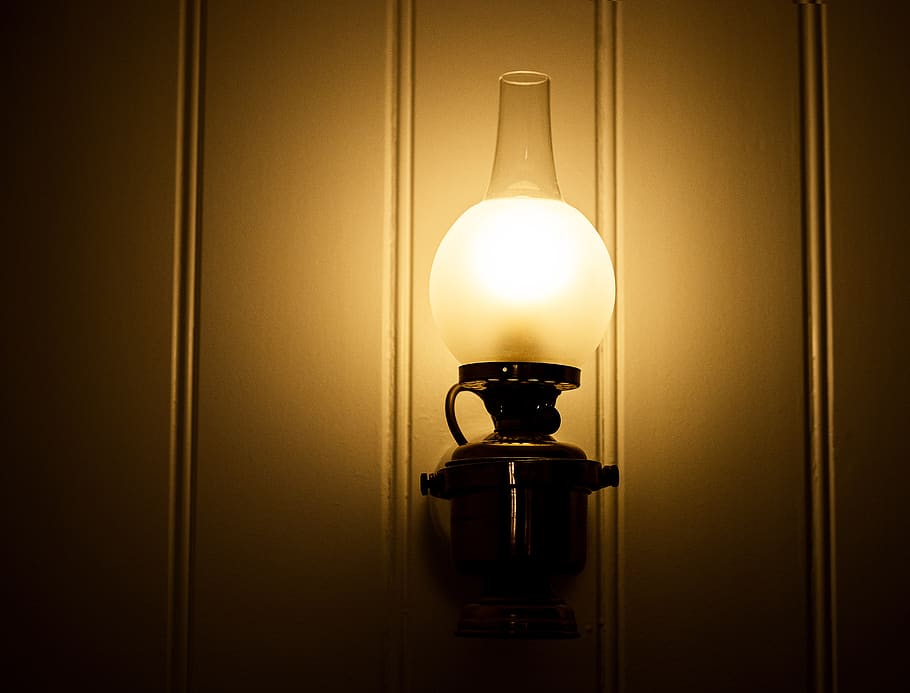 lamp, wall lamp, light, lighting, shining, current, hell, illuminated, elektrik, light bulb
