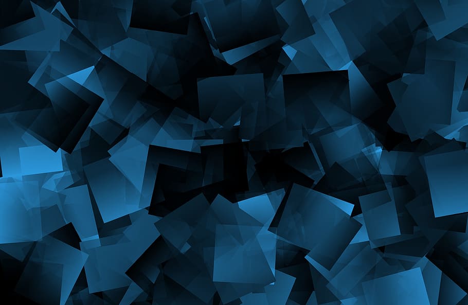 Square, Cubism, Form, Shape, Abstract, blue, backgrounds, pattern, industry, photography themes
