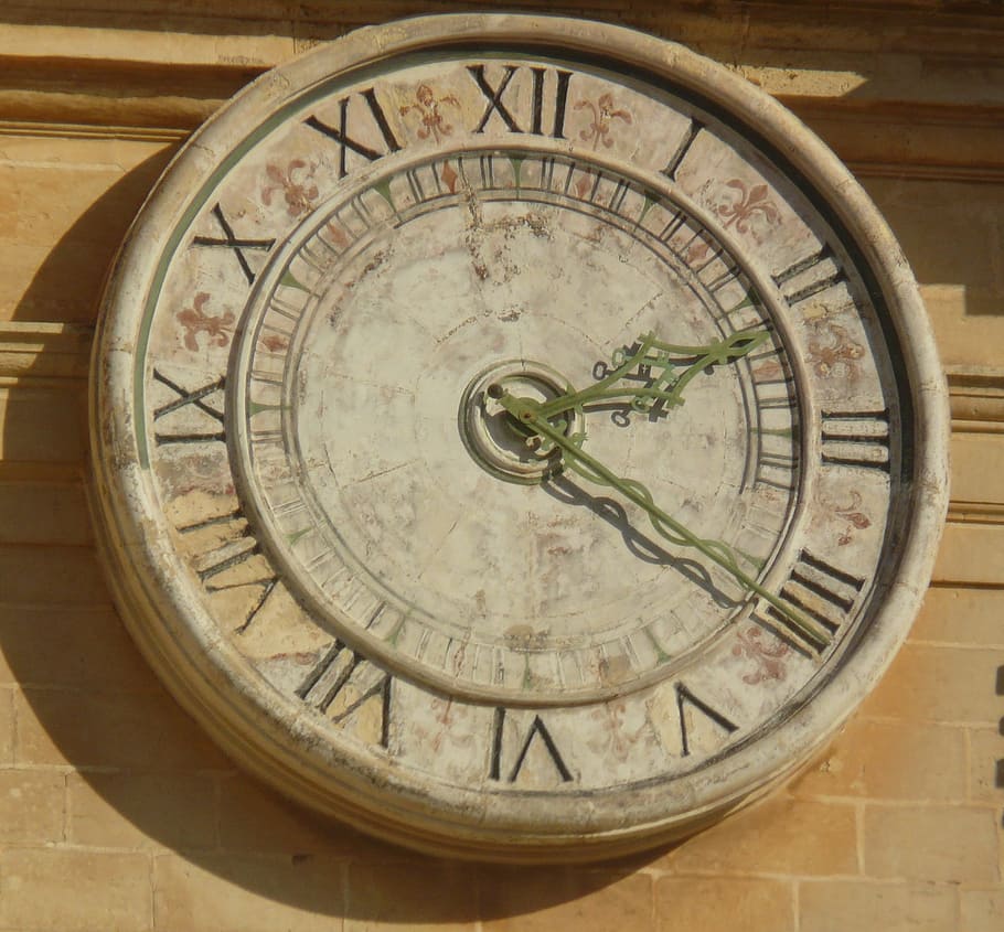 時計, 時間, アンティーク, 古い, マルタ, 時間表示, 円, 精度, 昔ながら, 地図