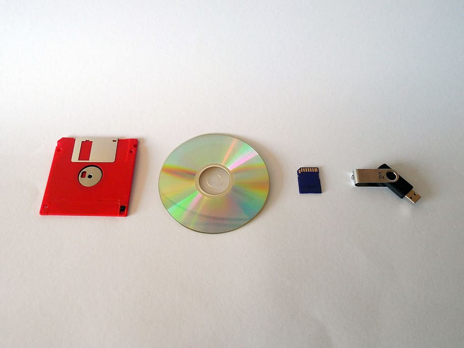 floppy, disc, compact, disk, stick, flash drive, Memory, Data, Floppy Disk, Cd