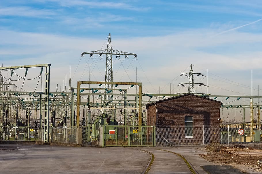 Current, Substation, Electricity, high voltage, power line, energy, power generation, technology, power supply, strommast