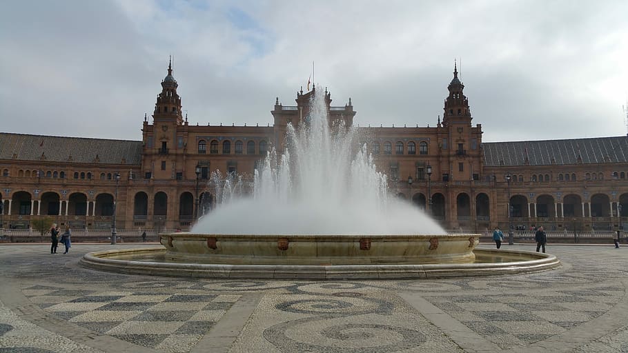 Plaza De España, Spain, Square, spain square, plaza, españa, landmark, plaza espana, plaza de espana, seville