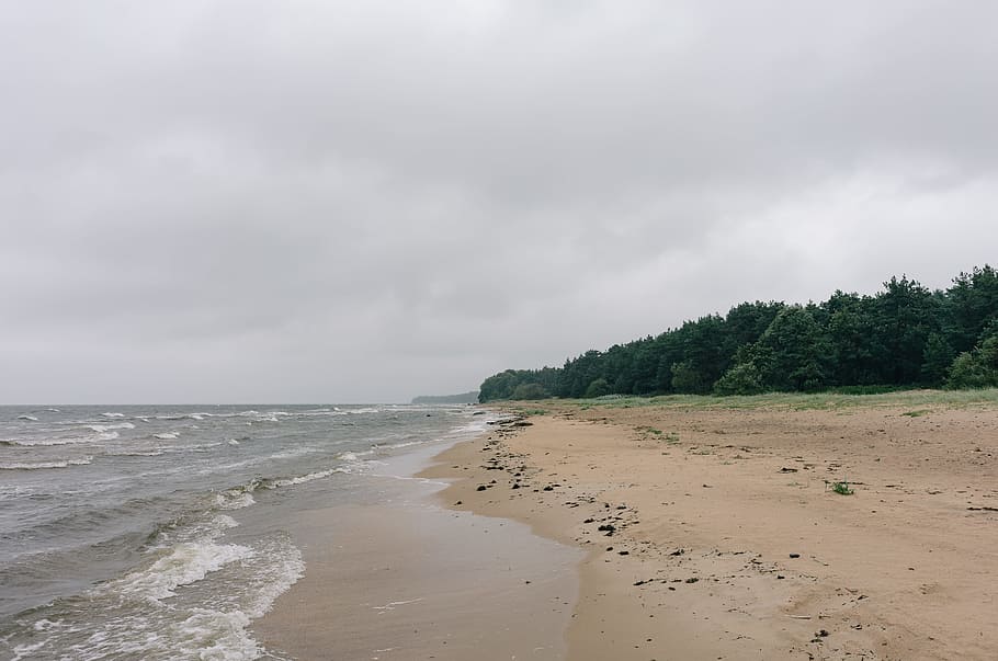 Mar Báltico, naturaleza, lugares de viaje, playa, arena, mar, agua, costa, nube - Cielo, playas