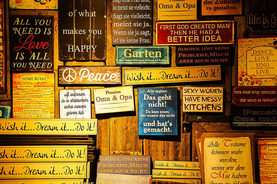 assorted, quote, board decor, signs, proverbs, cheeky, funny, wise, thoughtful, colorful | Pxfuel