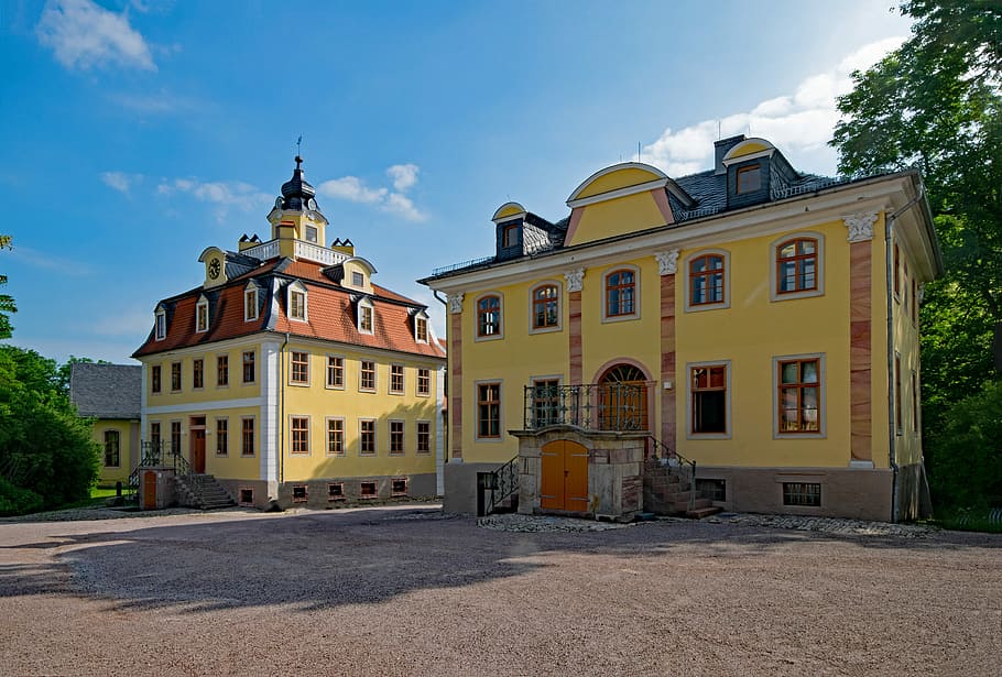 Castle, Belvedere, Weimar, thuringia germany, germany, old building, places of interest, culture, art, building