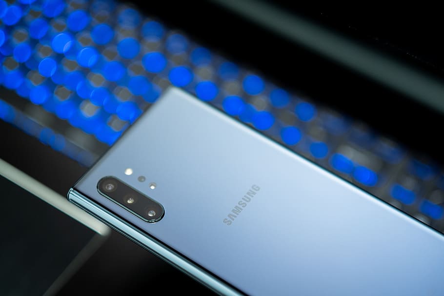 Samsung, Note10, teléfono, Note 10 plus, inteligente, tecnología, azul, negro, digital, computadora
