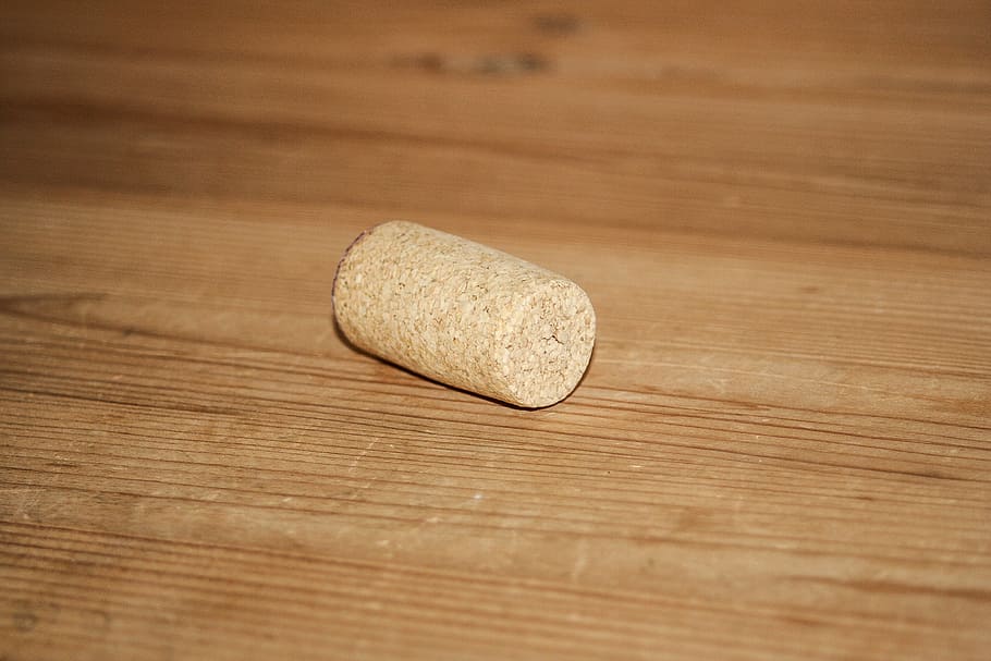 cork, bottle closure, natural product, wood - Material, close-up, single object, indoors, table, brown, shape