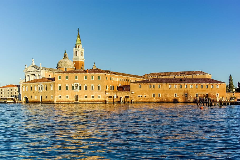 Itália, Veneza, Venezia, Igreja, Ilha, mar, arquitetura, água, Europa, Veneza - Itália