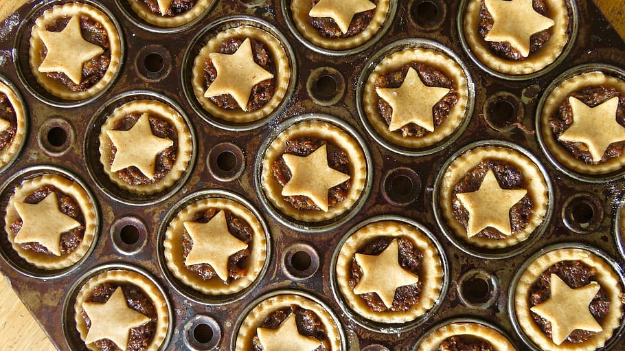 mince pies, christmas, baking, pastry, homemade, xmas, backgrounds, full frame, food, food and drink