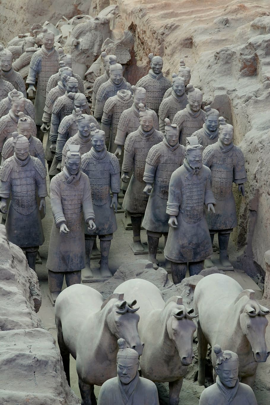 terracotta solider, china, terracotta, warrior, china, xian, sculpture, mythology, art and craft, statue, representation