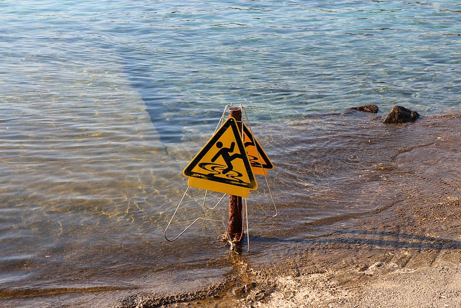 aguas, mar, playa, costa, naturaleza, escudo, nota, comunicación, firmar, señal de advertencia