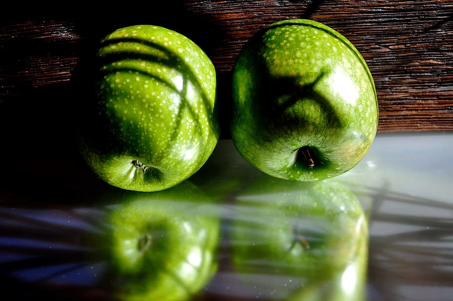 apple, fruit, green apple, food and drink, green color, food, healthy eating, freshness, wellbeing, still life