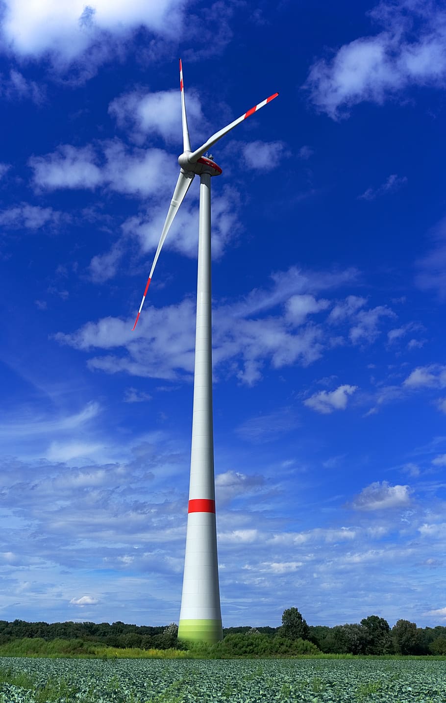 pinwheel, wind power, energy, blue, environmental technology, rotor, current, turn, power generation, wind energy