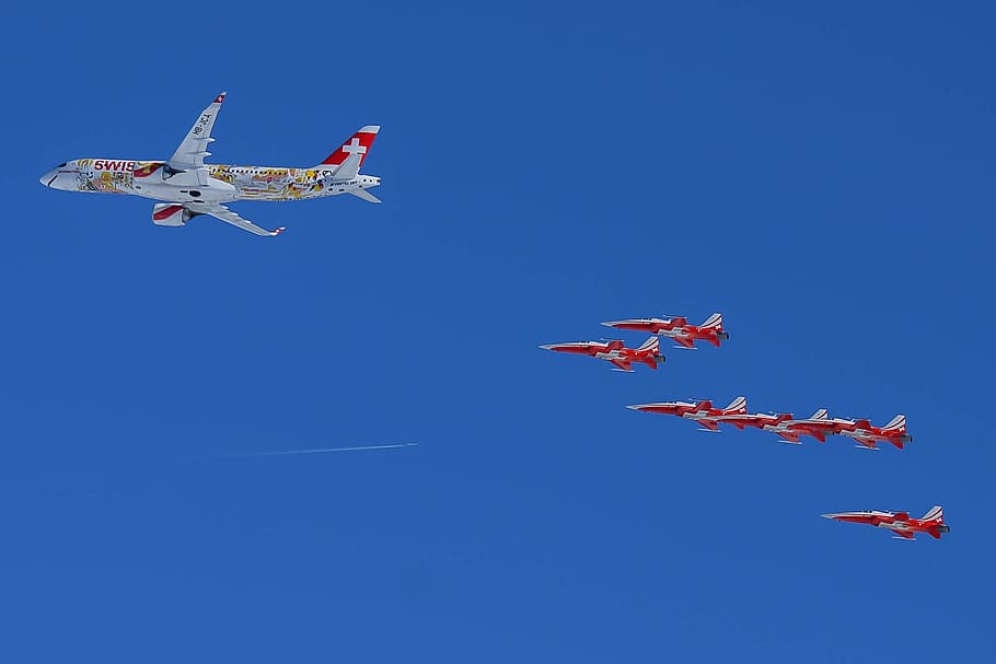 飛行機 飛行 航空機 ジェット 戦闘機 スイス 航空車両 輸送 交通手段 空 Pxfuel