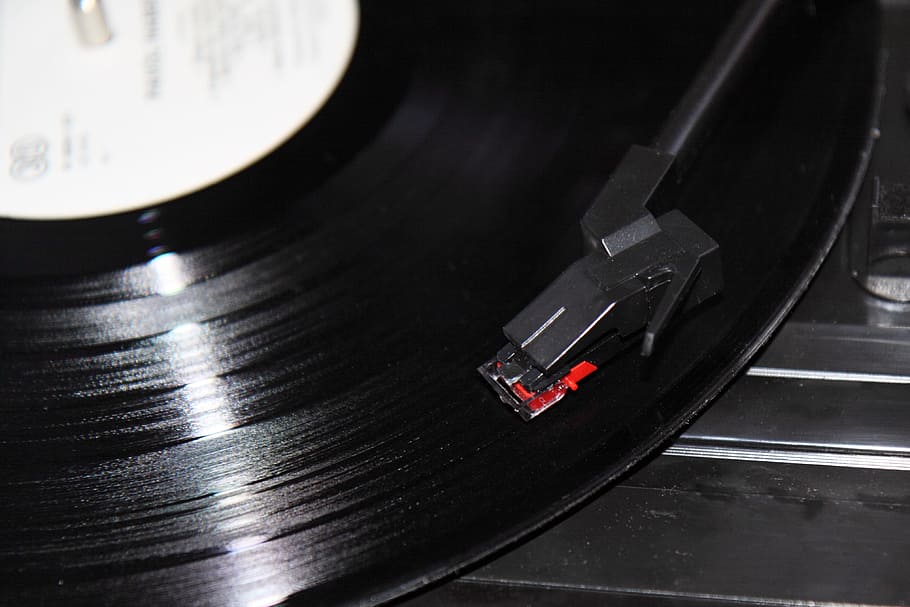 vinyl record, player, arm, audio, black, disc, disk, gramophone, music, needle