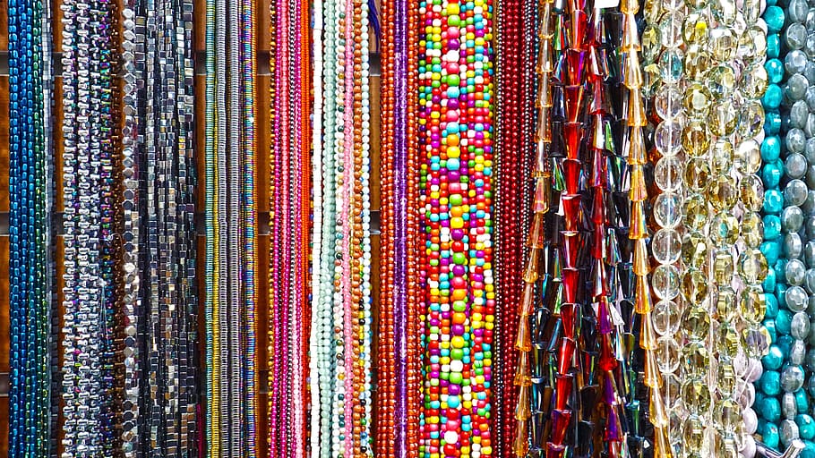 collares de cuentas de colores variados, joyería, mercado, collar, pulsera, accesorios, manga, mercado de corea del sur, introducción al mercado, venta al por mayor