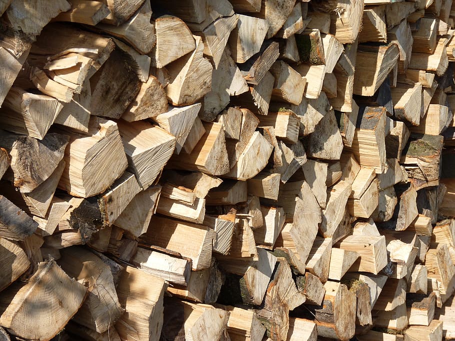 Kayu, Stack, Hardwood, Grain, holzstapel, kayu bakar, penyimpanan, ditumpuk, tumpukan kayu, api