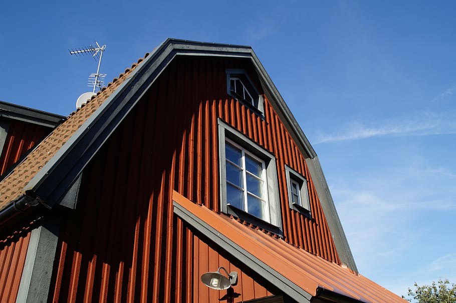 vimmerby, smaland, suecia, ciudad, tren de carretera, casas de madera, históricamente, edificio, casco antiguo, rojo