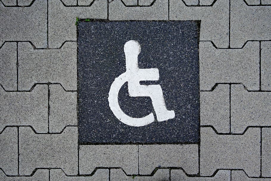disabled parking space, integration, park, disability, shield, note, road sign, disabled parking, symbol, sign
