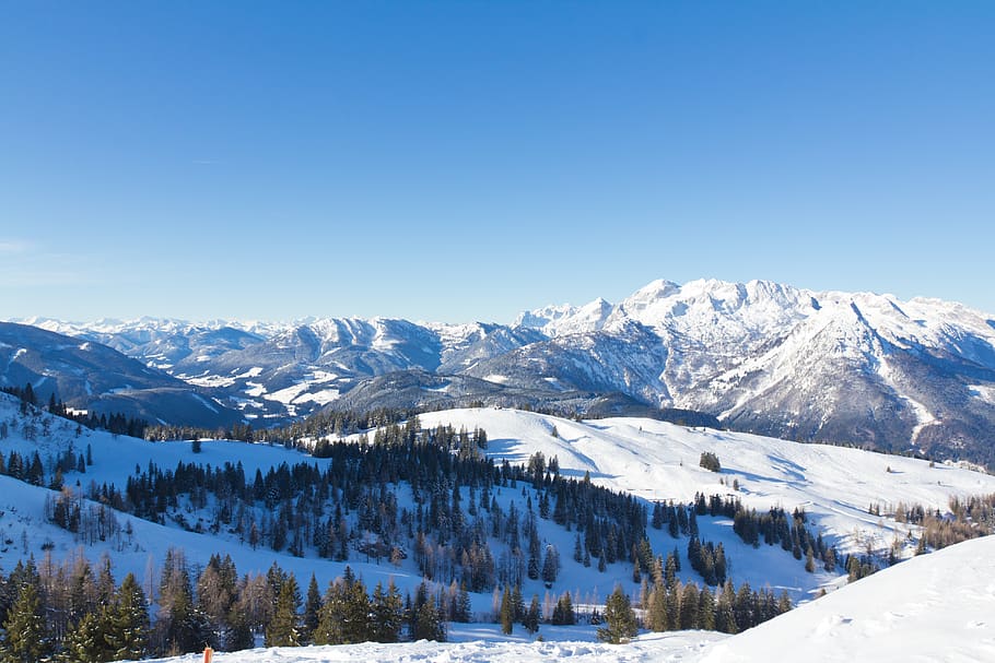 snow, panoramic, panoramic photo, winter, nature, mountain, landscape, sky, mountain peak, glacier
