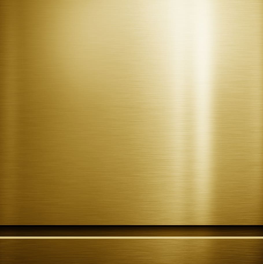 texture, metal, panel, gold, yellow, backgrounds, brushed metal, shiny, gold colored, textured