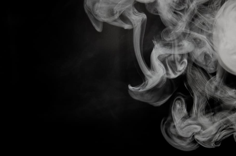 humo, vapor, aire, tóxico, shisha, fondo negro, tabaco, adicción, escape, remolino