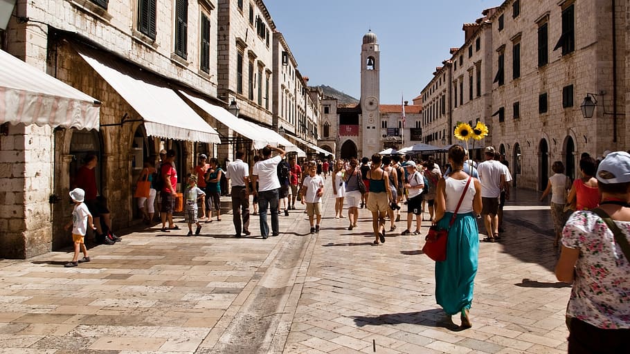 croacia, dubrovnik, europa, ciudad, antiguo, arquitectura, turismo, verano, vacaciones, edificio