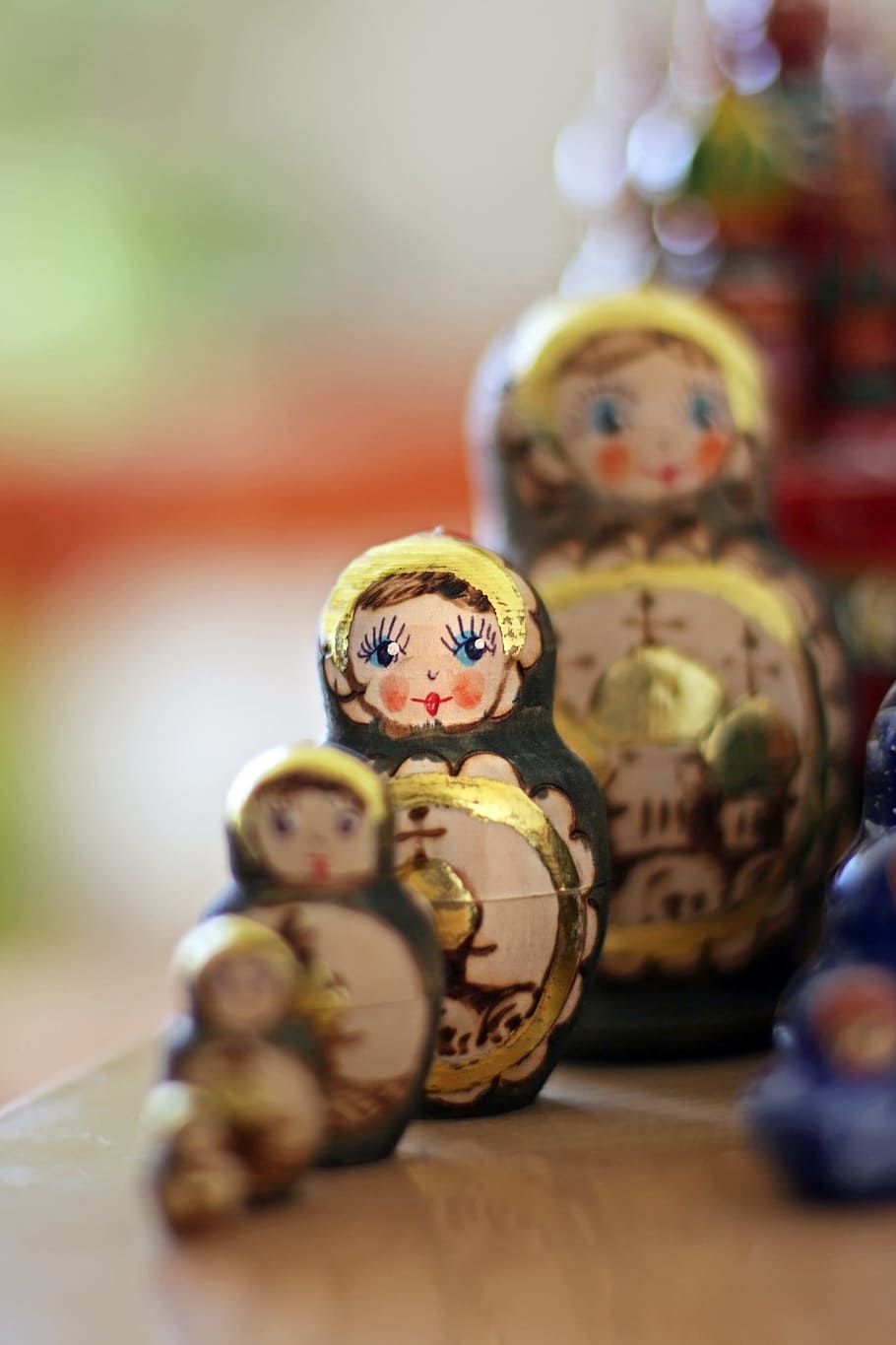 Matryoshka, Dolls, Russian, Nesting, matrioshka, traditional, toy, souvenir, culture, craft