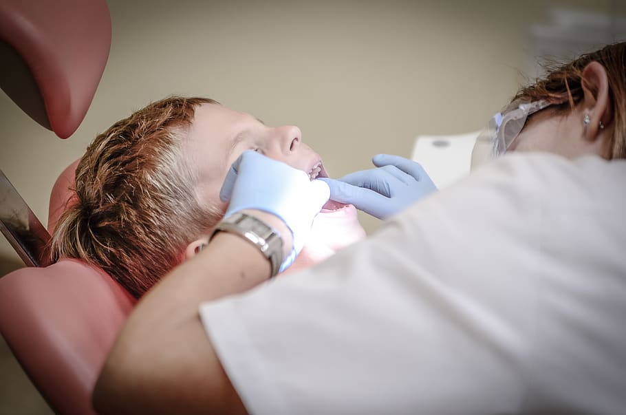 dentist, orthodontist, medical, patient, anesthesia, people, kid, child, chair, health
