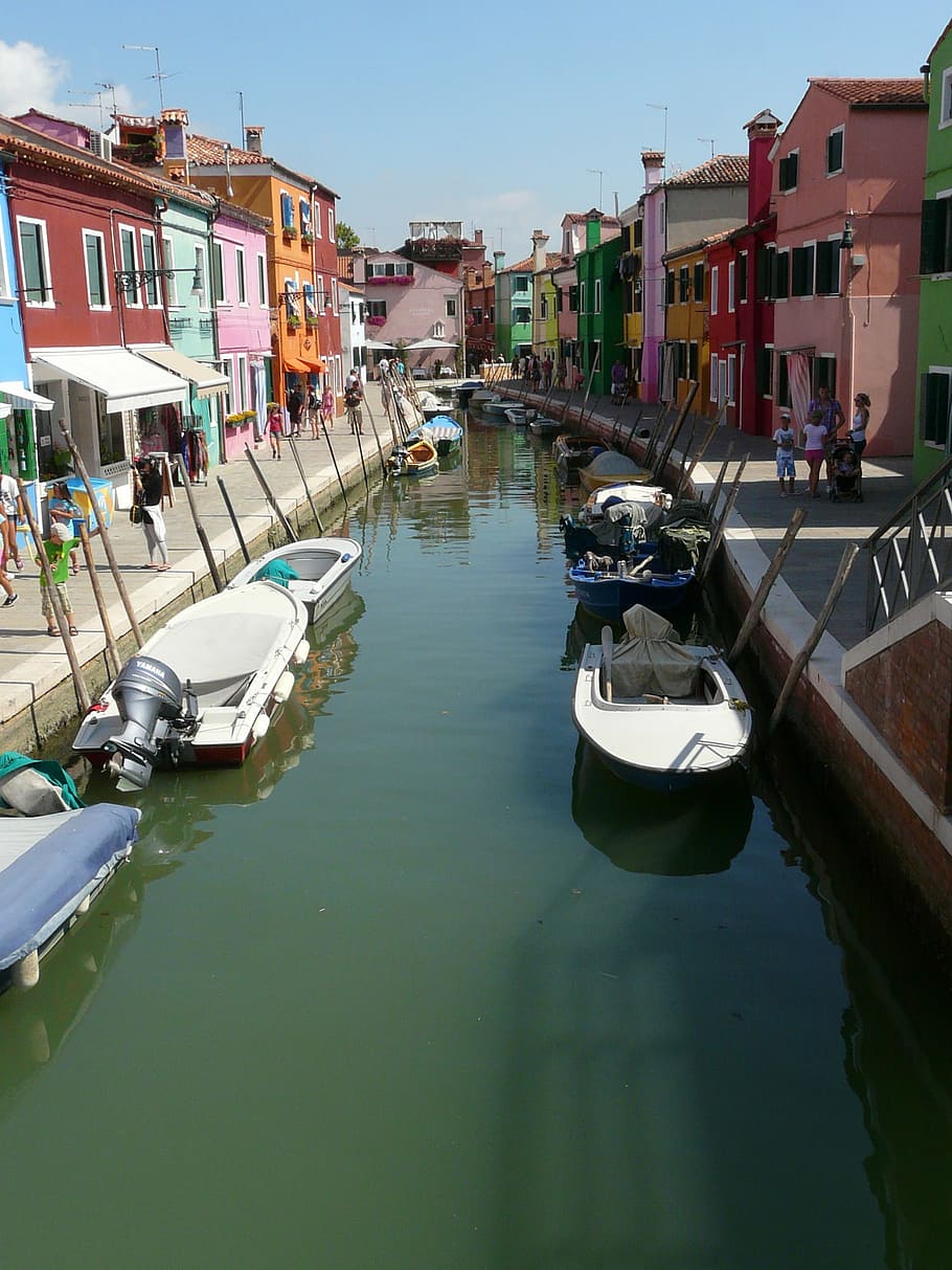 burano, veneto, italy, water, nautical vessel, transportation, architecture, building exterior, mode of transportation, built structure