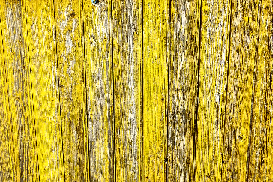 tiro, amarillo, cerca de madera, primer plano, madera, cerca, texturas, fondos, madera - Material, patrón