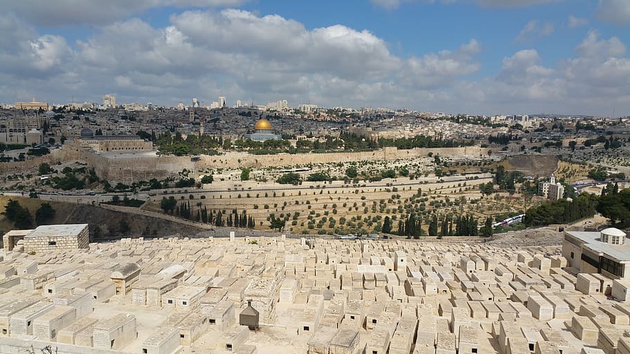 jerusalem, panorama, city, holy, architecture, landmark, travel, cityscape, religion, old