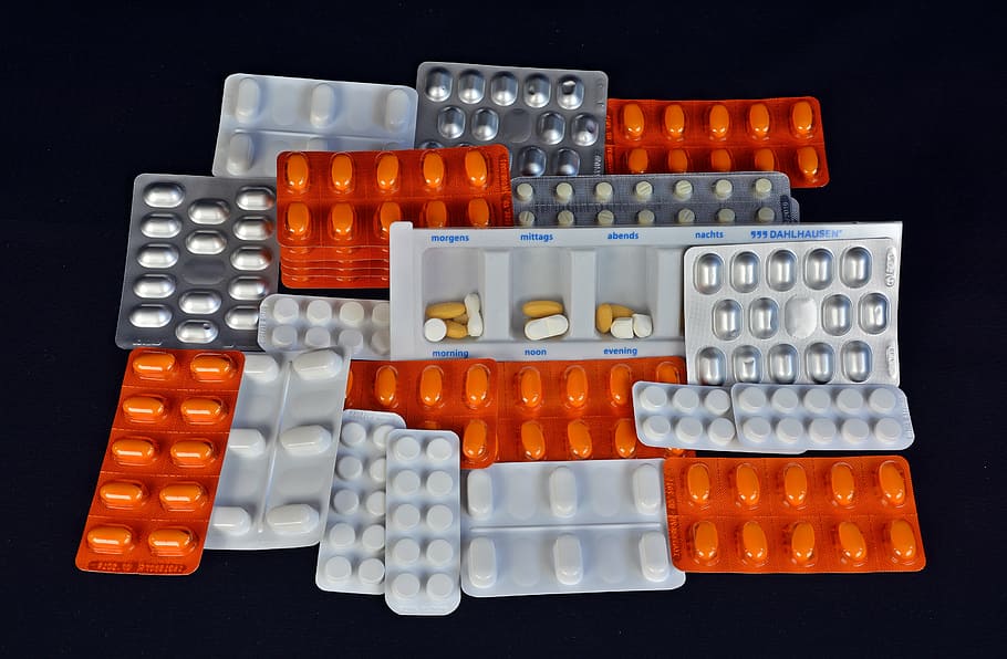 assorted, blister pack lot, tablets, medical, bless you, ill, pills, heal, blister pack, drug