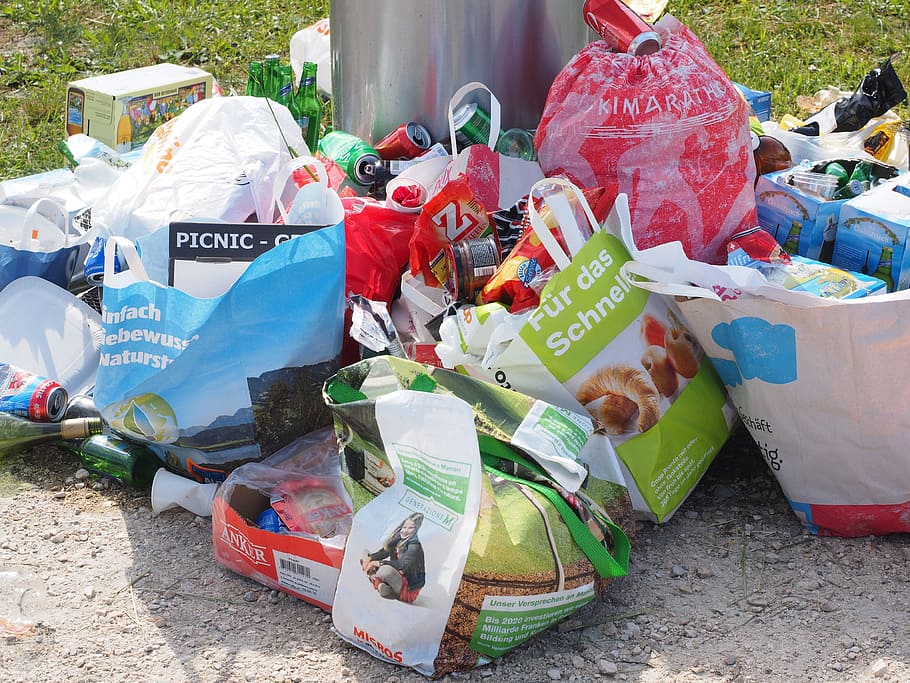 surtido, etiquetado, lote de bolsas, basura, contaminación, residuos, eliminación de residuos, desechar la sociedad, protección del medio ambiente, suciedad