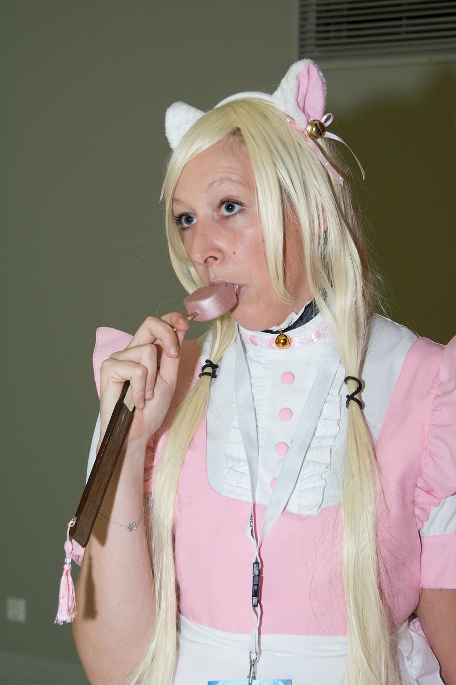 cosplay, panel, anime, manga, dress up, comic, event, convention, one person, blond hair