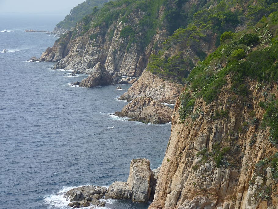 海岸 スペイン 海 崖 海岸線 自然 岩 オブジェクト 風景 ビーチ 水 Pxfuel