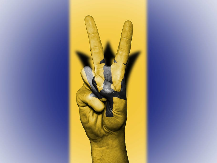 barbados, flag, peace, background, banner, colors, country, ensign, graphic, icon