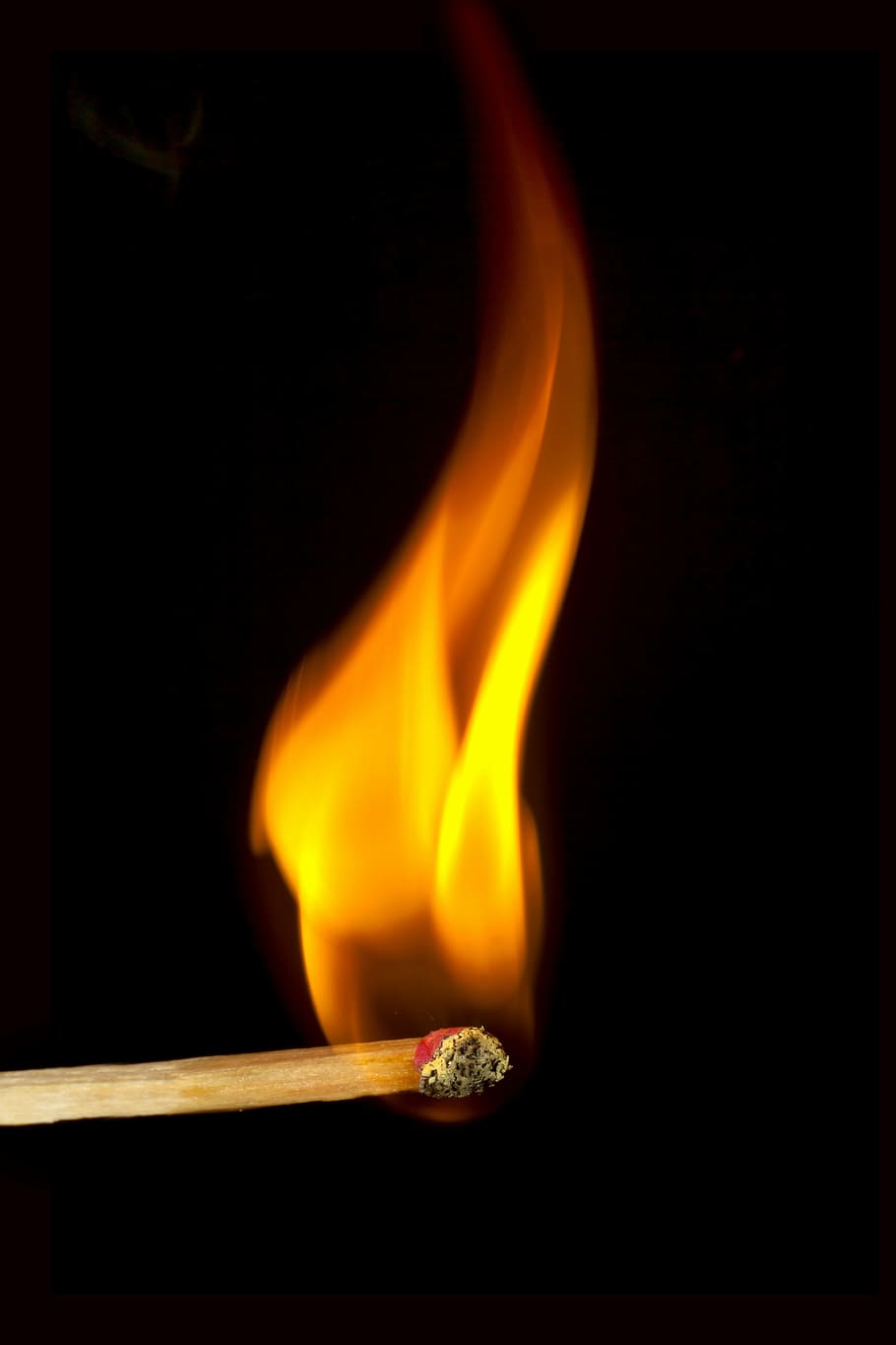 match, stick, flame, fire, close, burn, matches, kindle, macro, sulfur