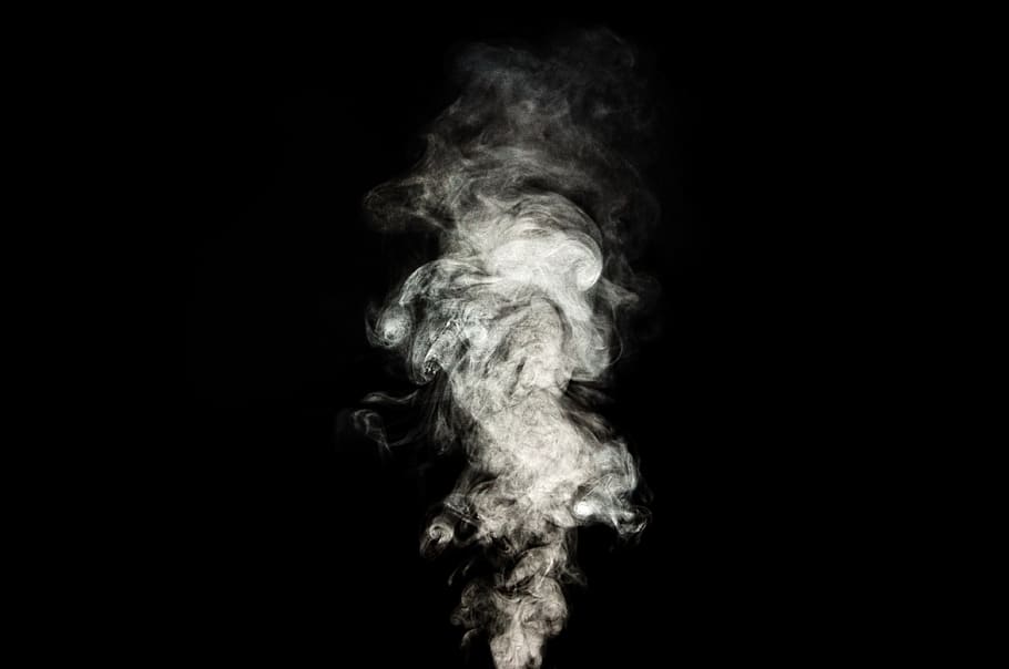 fumar, vapor, tóxico, cigarrillo, shisha, smog, medio ambiente, fondo negro, aire, resumen