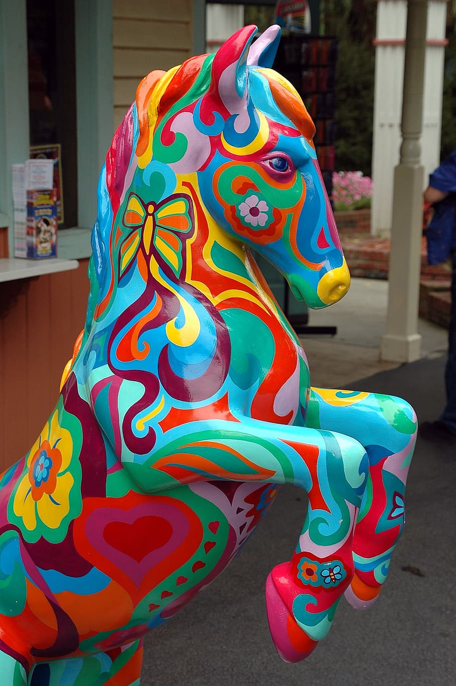 painted horse, artistic, colorful, horse, decoration, painted, color, head, traditional, decorative