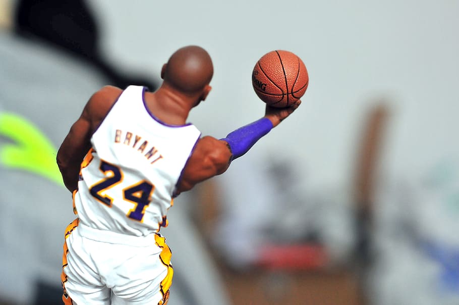 Kobe Bryant, figura de acción, baloncesto, atleta, celebridad, deporte, jugador, deportista, competencia, jugando
