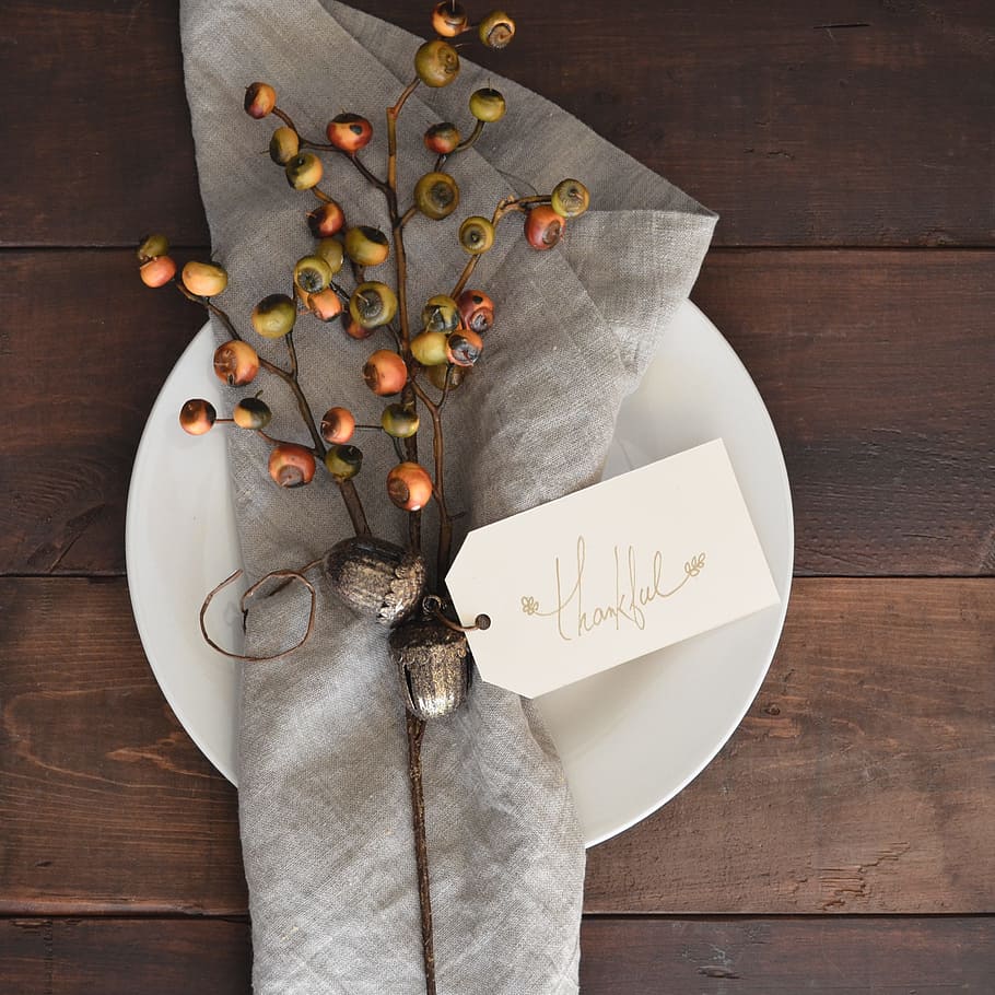 round fruits, white, napkin, thankful, from above, thanksgiving, seasons, holiday, celebration, table