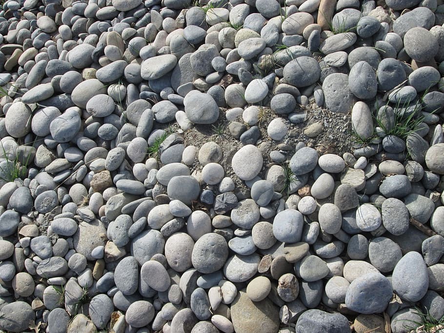 stones, rocks, pebbles, grey, gray, round, structures, hard, solid, textures