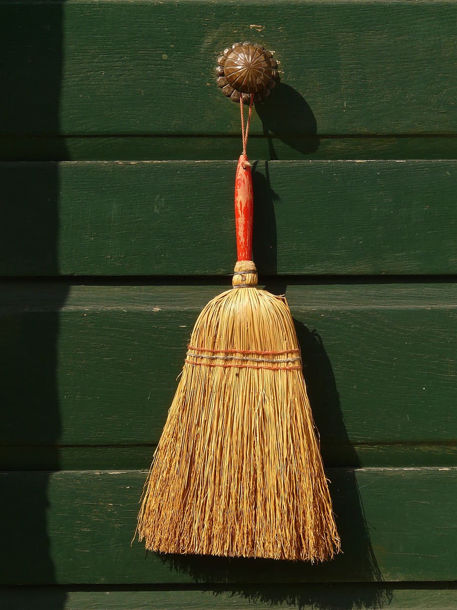 brown, broom wall decor, Broom, Return, Live, Front, Door, Door, front door, door, clean