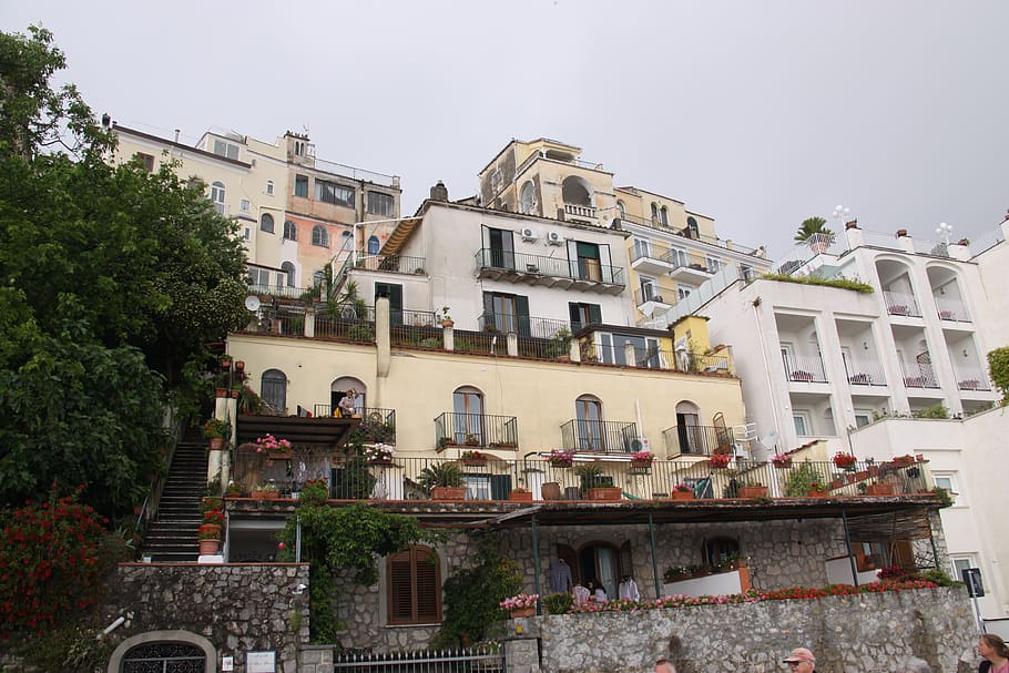 ravello, italy, the amalfi coast, campania, hotel, the mediterranean, tourism, architecture, buildings, city