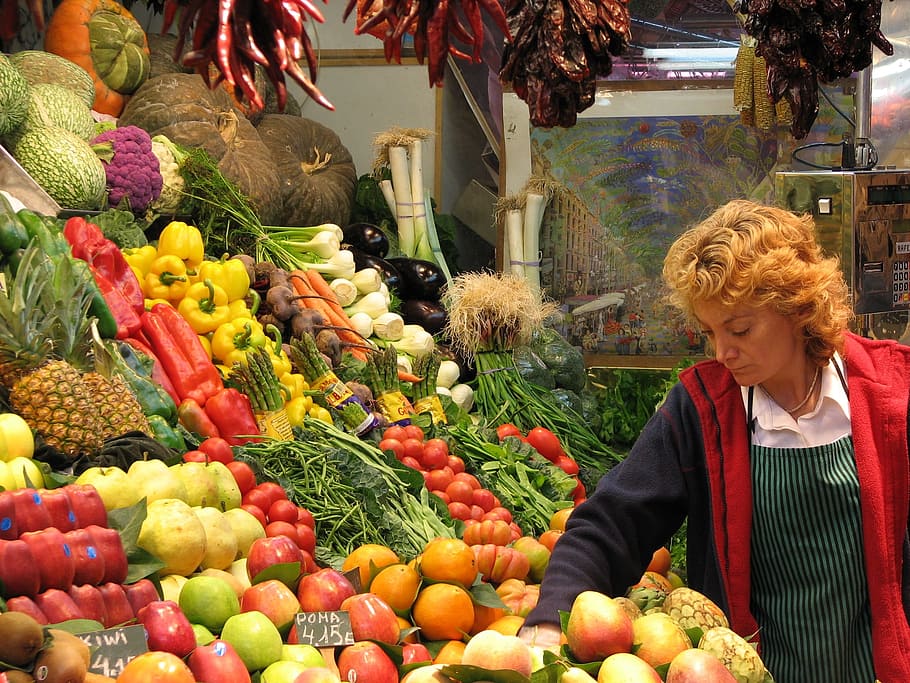 Greengrocers Fruit Market Vegetables Fruit Market Retail Vegetable Freshness Choice
