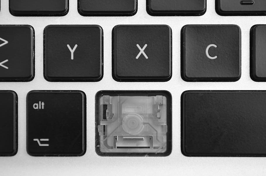 computer, keyboard, broken, keys, hardware, pc, calculator, notebook, white, computer keyboard
